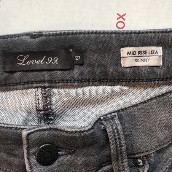 Level 99 Liza Skinny Mid Rise Jeans Size 27 - Picture 12 of 15
